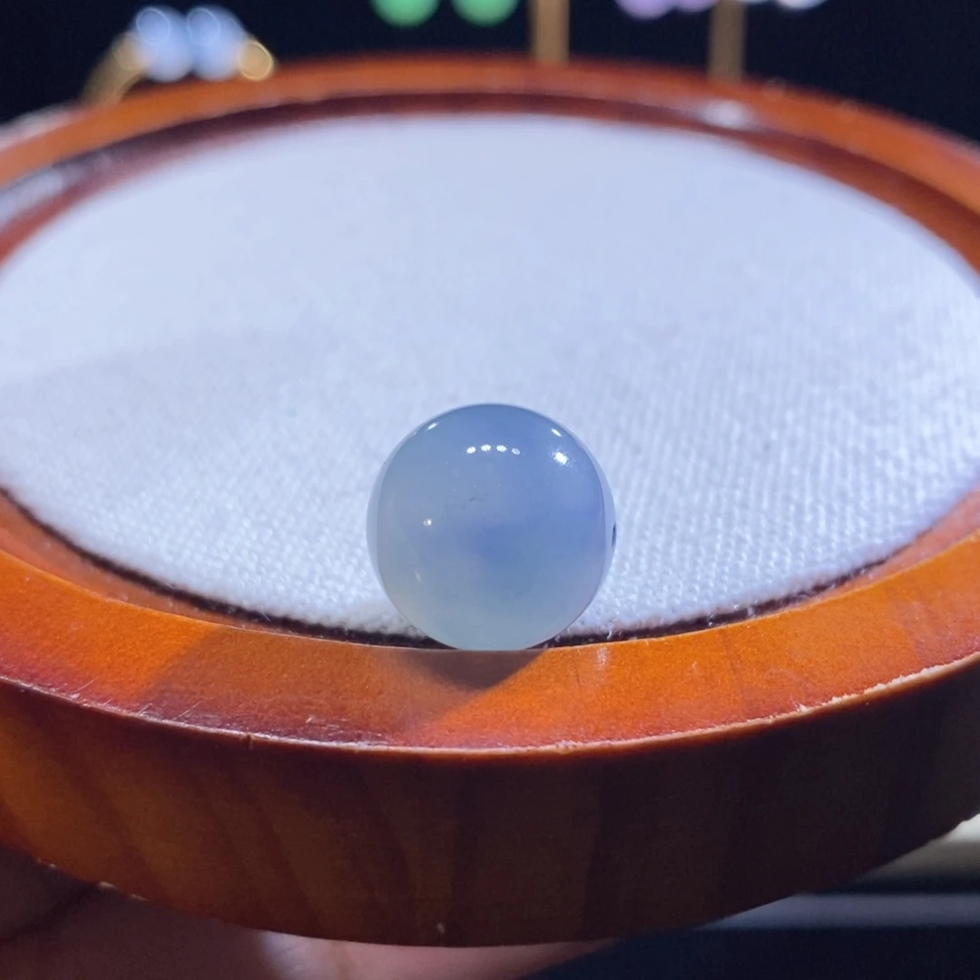 翡翠未镶嵌吊坠(不含链)翡翠蓝紫飘花珠卡14