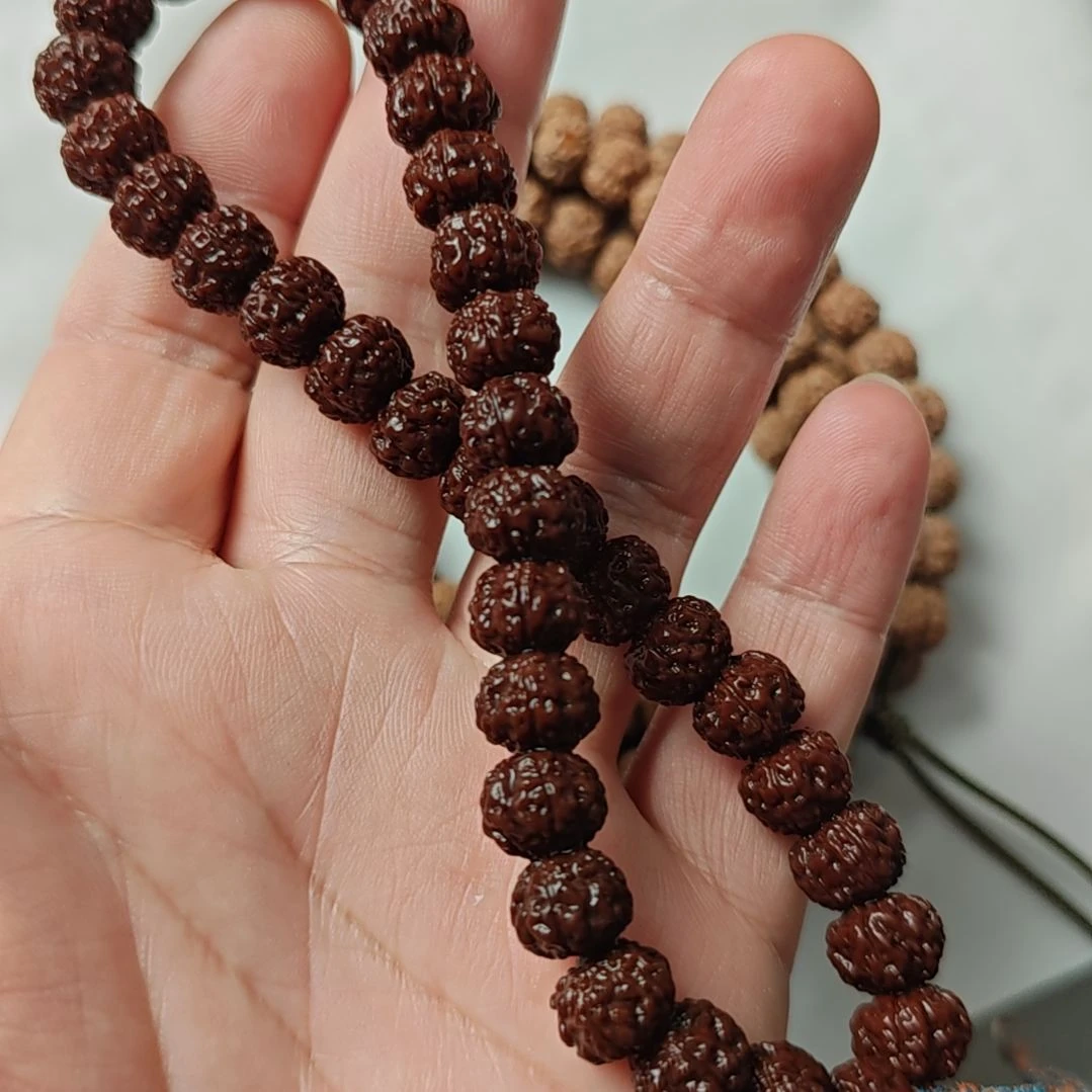 鱼***乐金刚菩提手串平细单圈十级10MM