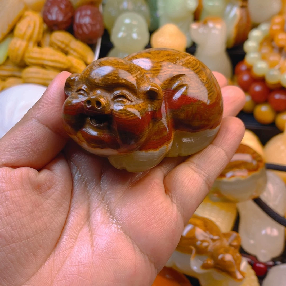 z*新疆五彩石猪猪