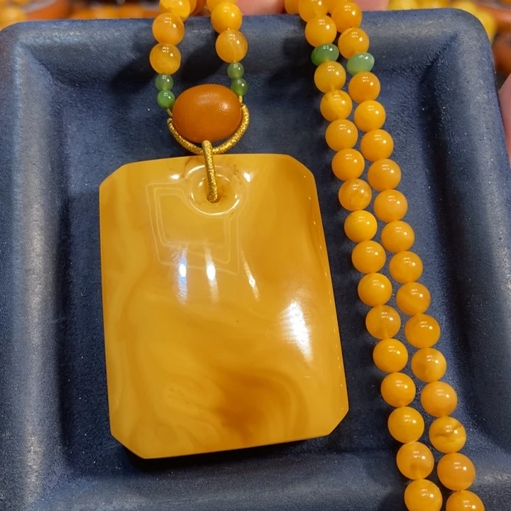 蜜蜡颈饰未镶嵌蜜蜡