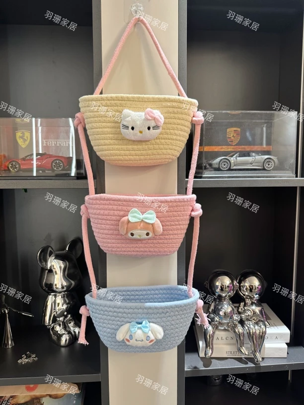 收纳挂袋壁挂款动漫卡通风壁挂式日式平面款森系客厅宿舍收纳篮