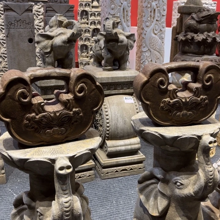 海***龍石锁一对，包邮品相如图