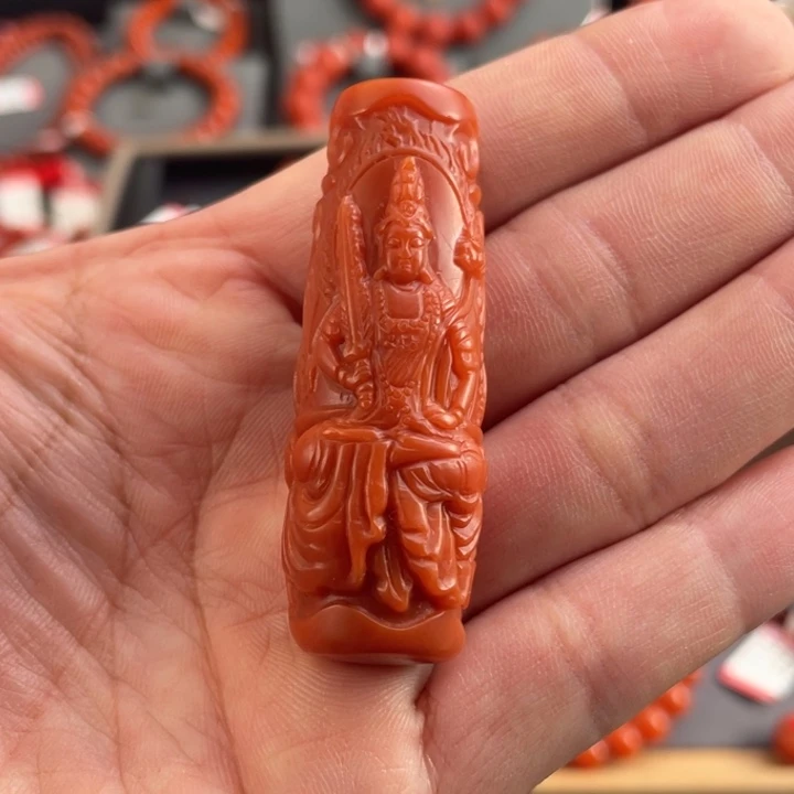 南红玛瑙未镶嵌吊坠(不含链)保山南红虚空藏