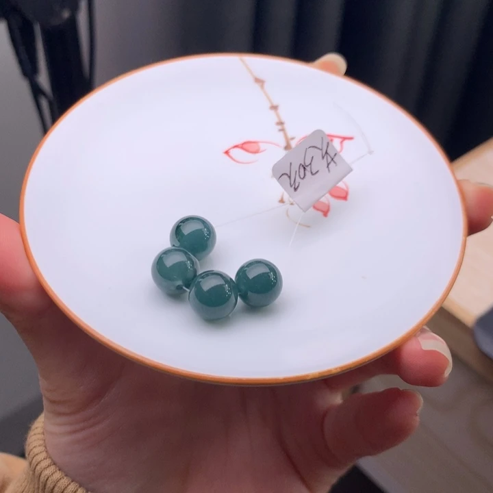 翡翠未镶嵌手链翡翠y218 卡9.8