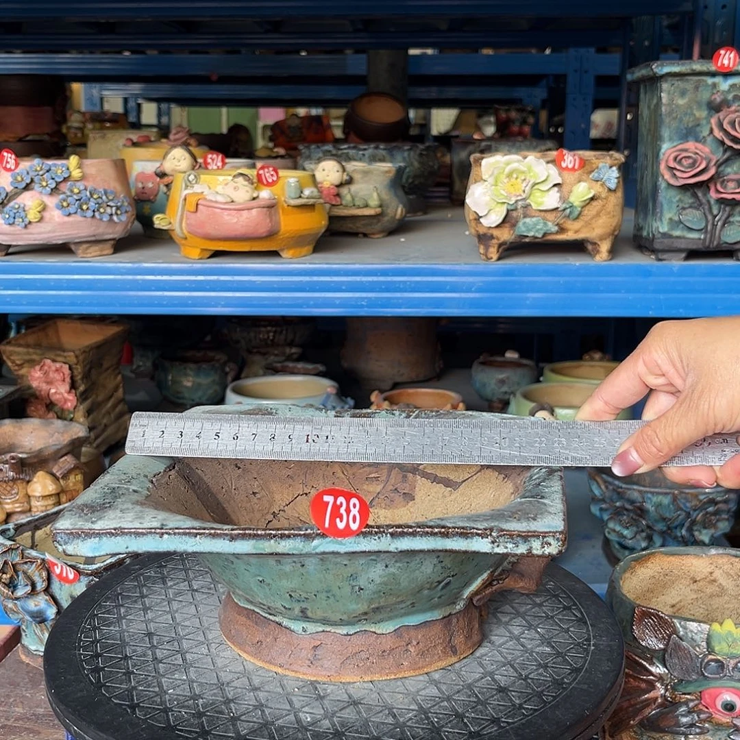 738 号陶然花器手工花盆