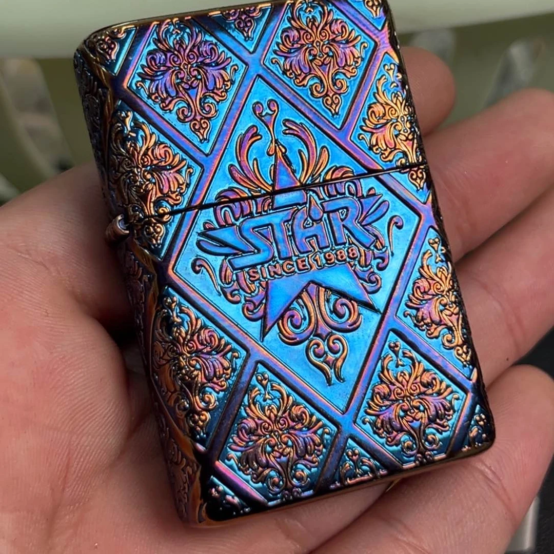 明铬打火机烤蓝繁花