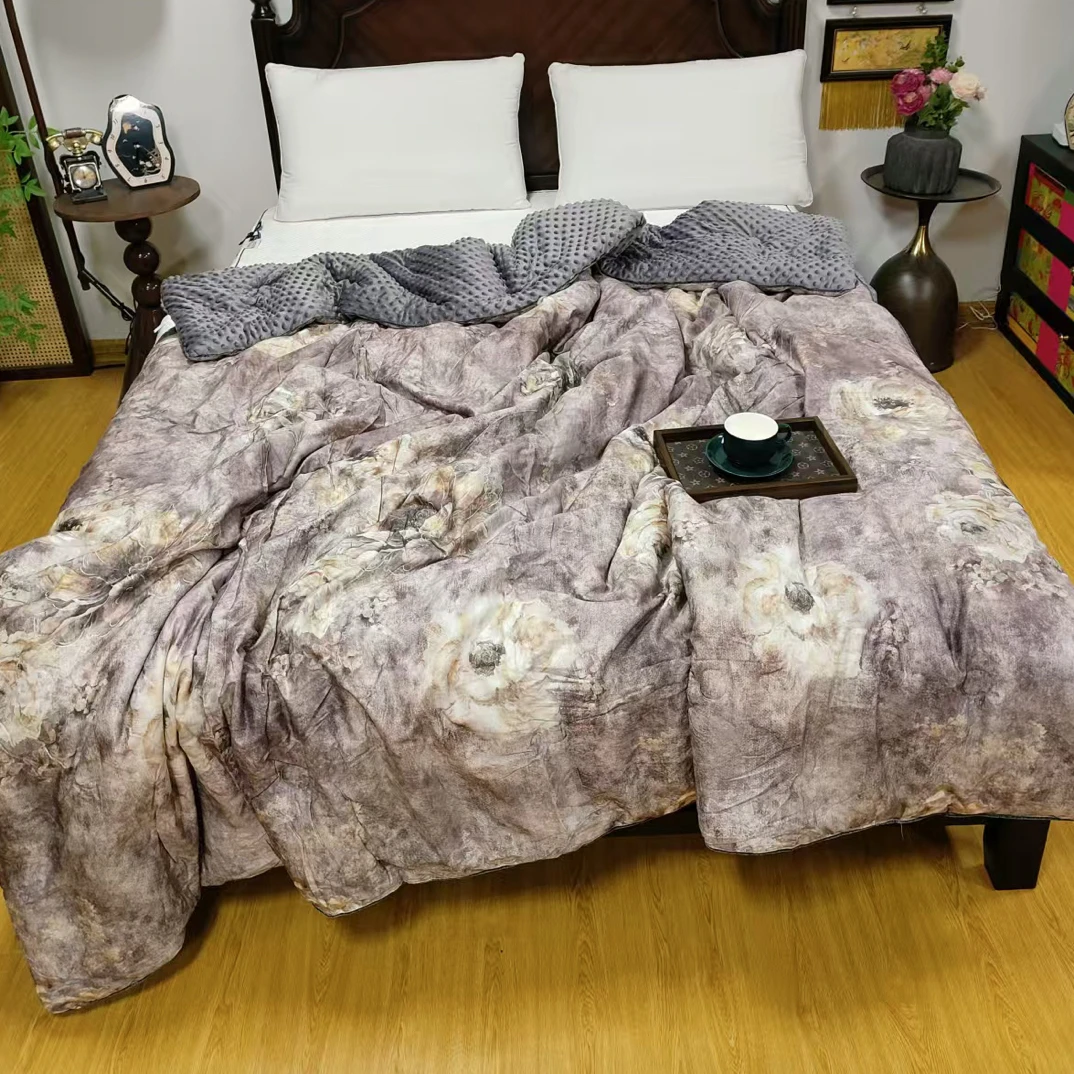 超细旦豆豆被双人加大220*240约6.5斤左右微瑕～H315