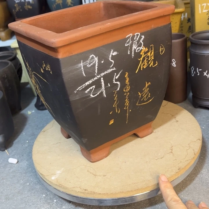 紫砂花盆紫砂花盆