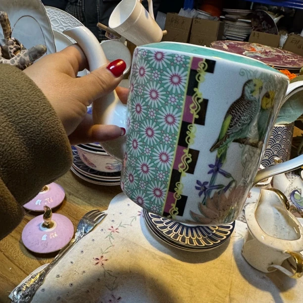 外贸尾单陶瓷餐具微瑕没有盖的茶壶