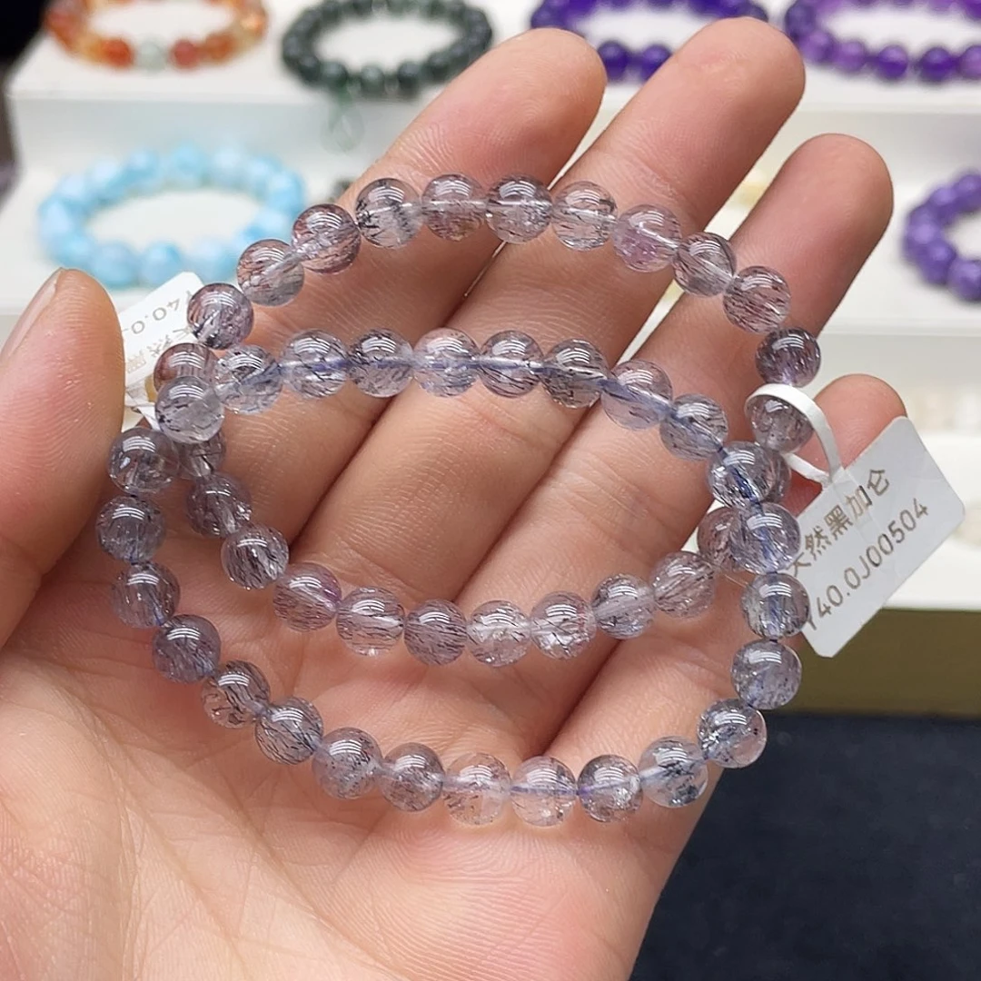 水晶手链未镶嵌黑加仑7.2多样性任发其一