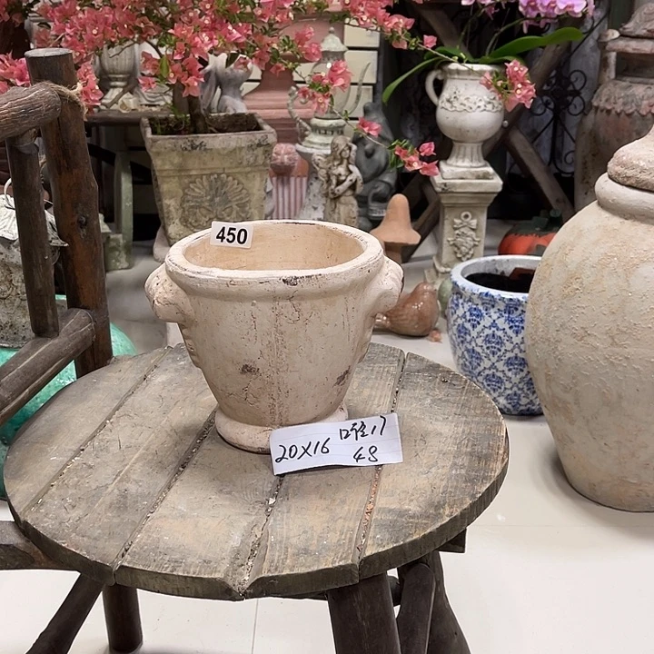 450白色小双耳盆111