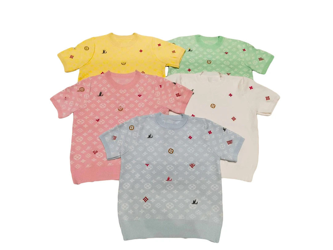 2025ss女士短袖休闲春夏潮牌设计师款潮牌女装#6224