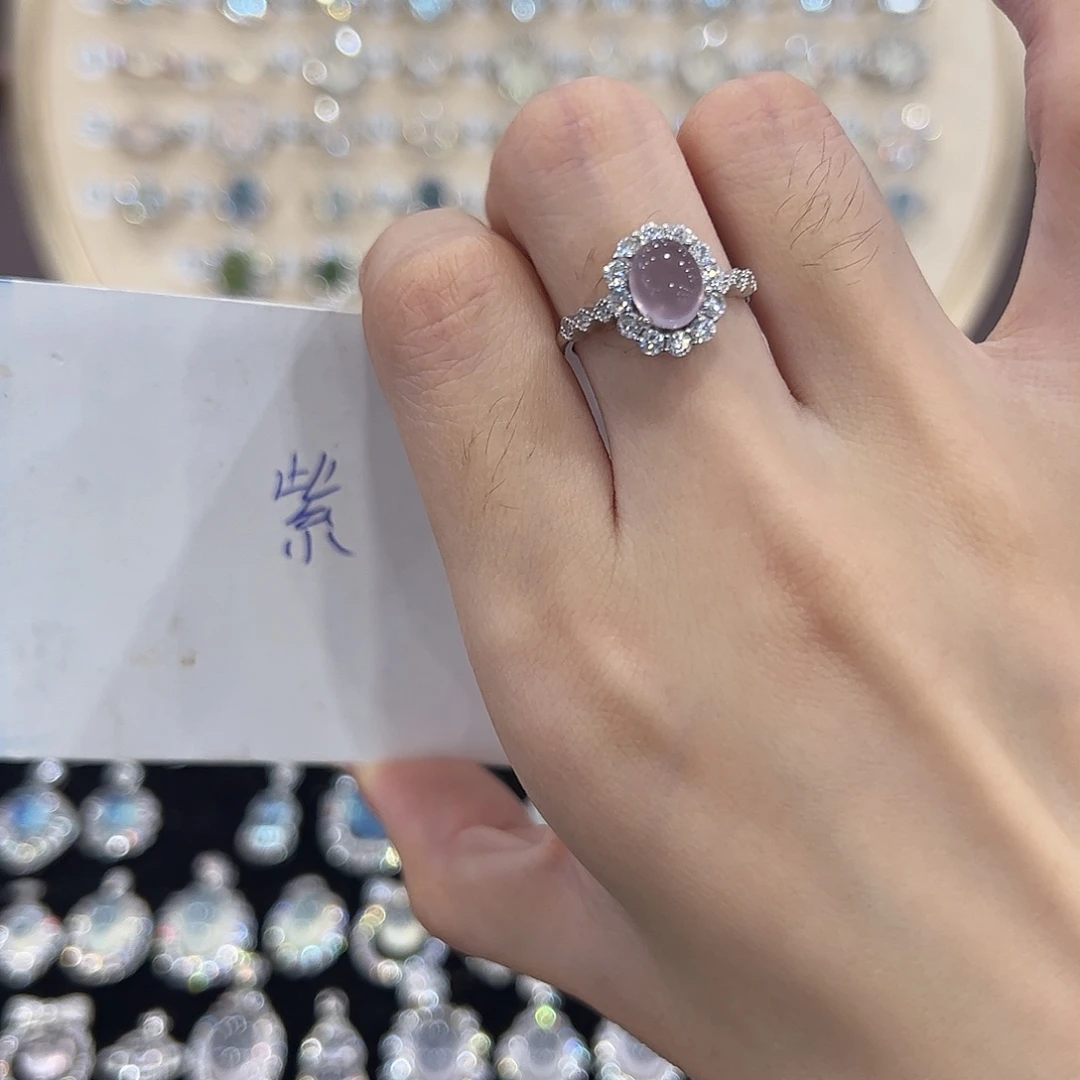 5***_银S925镶嵌蛇纹石玉戒指