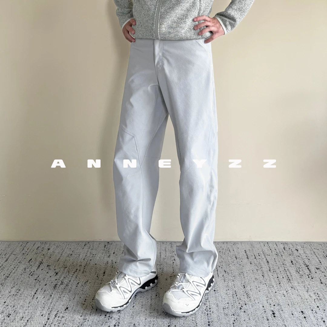 Anneyzz知易-"CLARKIA"户外秋季300克加厚冲锋裤宽松直筒裤休闲裤