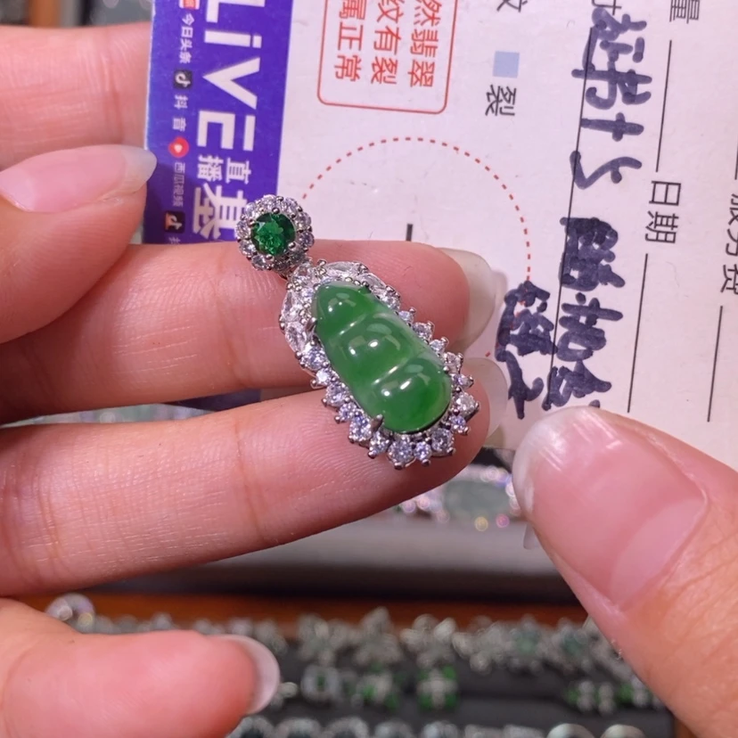 【闪购商品】翡翠未镶嵌颈饰天然