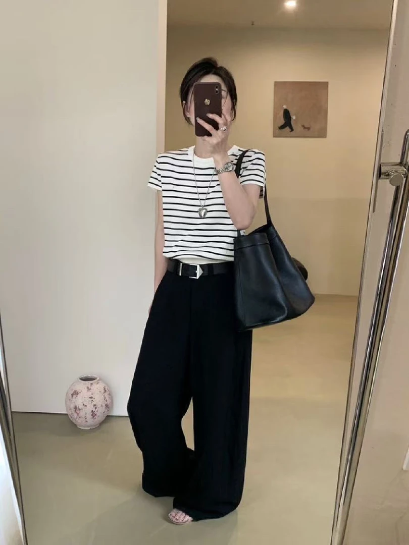 【罗罗严选】8215背后小心机简单针织衫