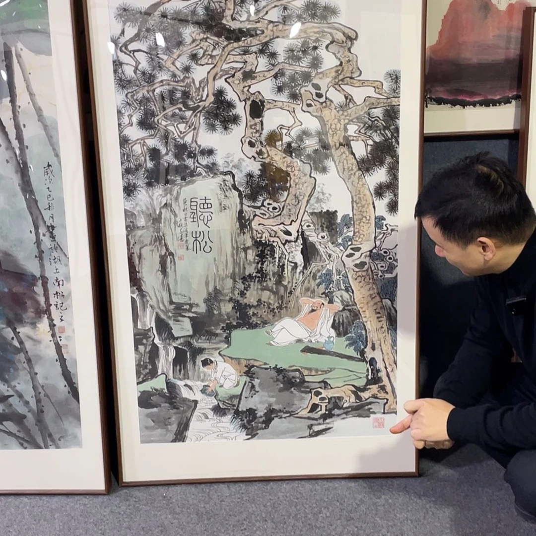 惋***兮国画手绘画作品画心