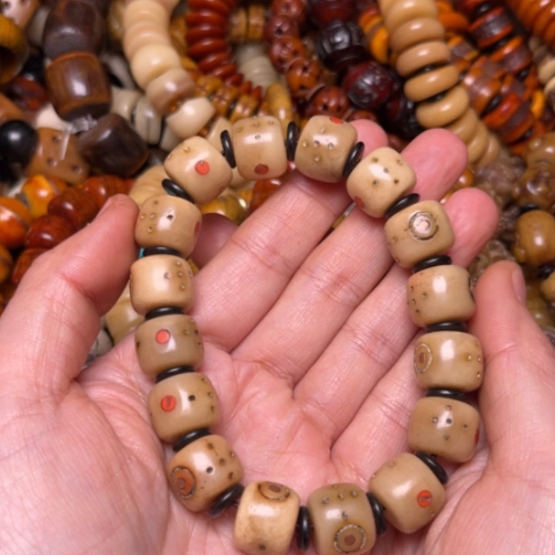 【闪购商品】牛骨手串/手链牛骨原色14×16颗