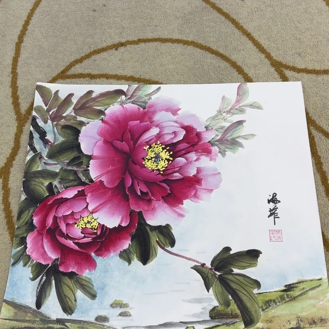 国画曹海飞斗方李欣主播