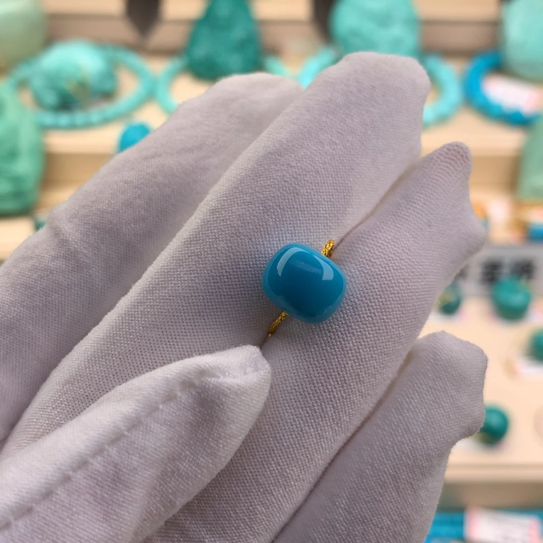 绿松石珠宝奇石未镶嵌奋**亮