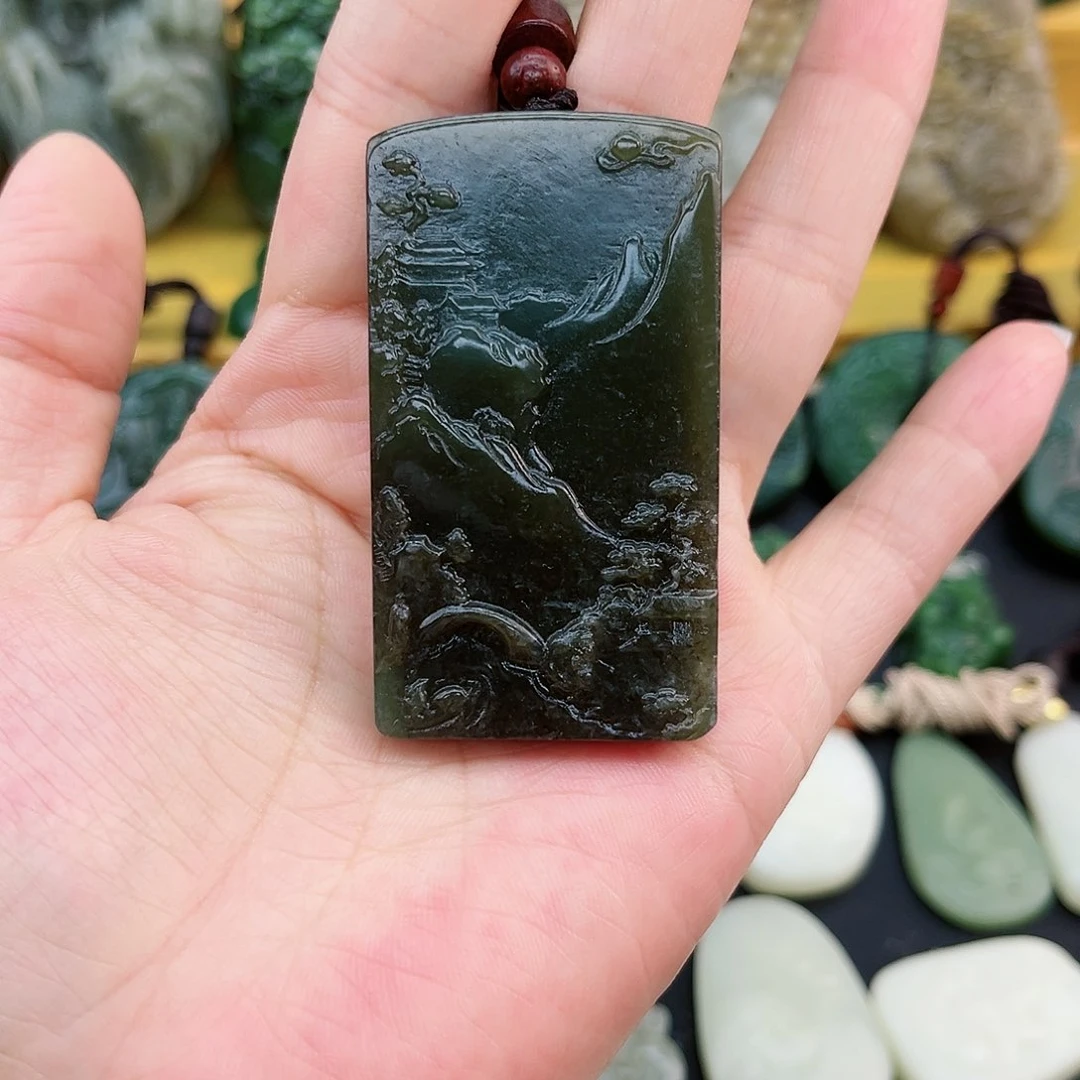 和田玉未镶嵌颈饰