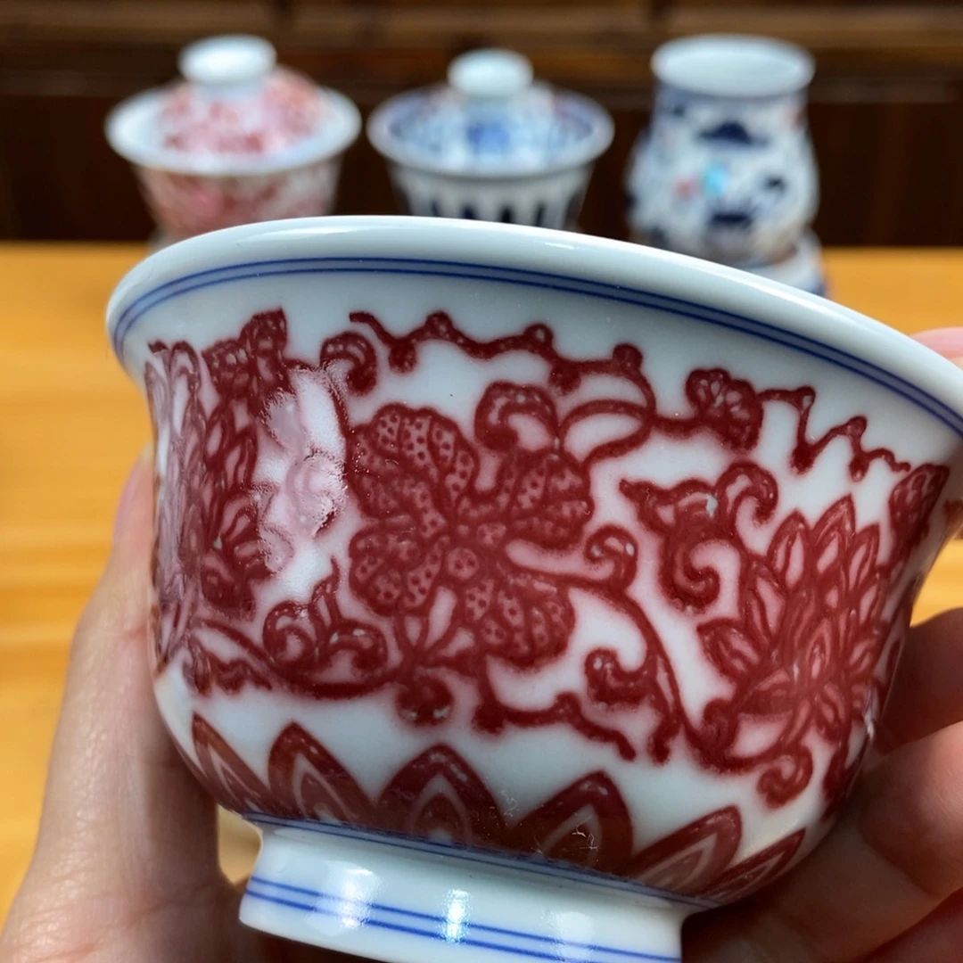 手绘现代茶具非古董