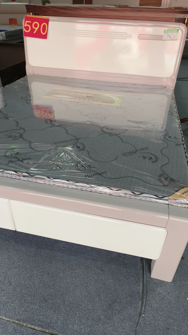 实木床1·8米双人床现代简约