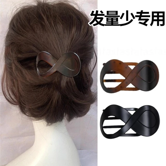 小号发夹短发发卡抓夹女适合发量少后脑勺2025新款高端盘发鸭嘴夹
