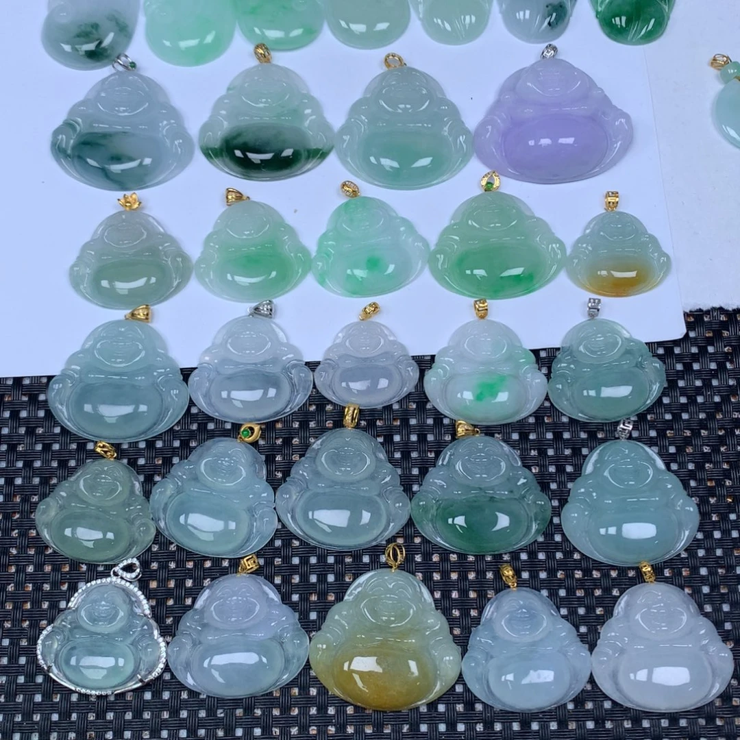 翡翠未镶嵌颈饰天然