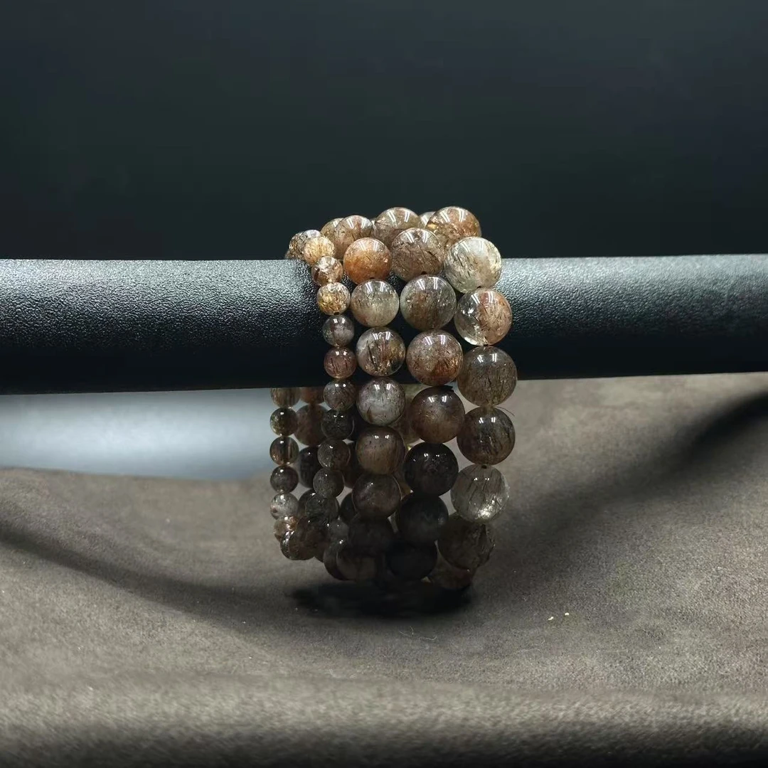 SJ0858 黑金超圆珠单圈手链  多样性发其一