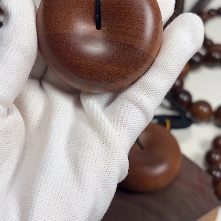 风***雨檀香木老山檀平安扣奶香奶甜