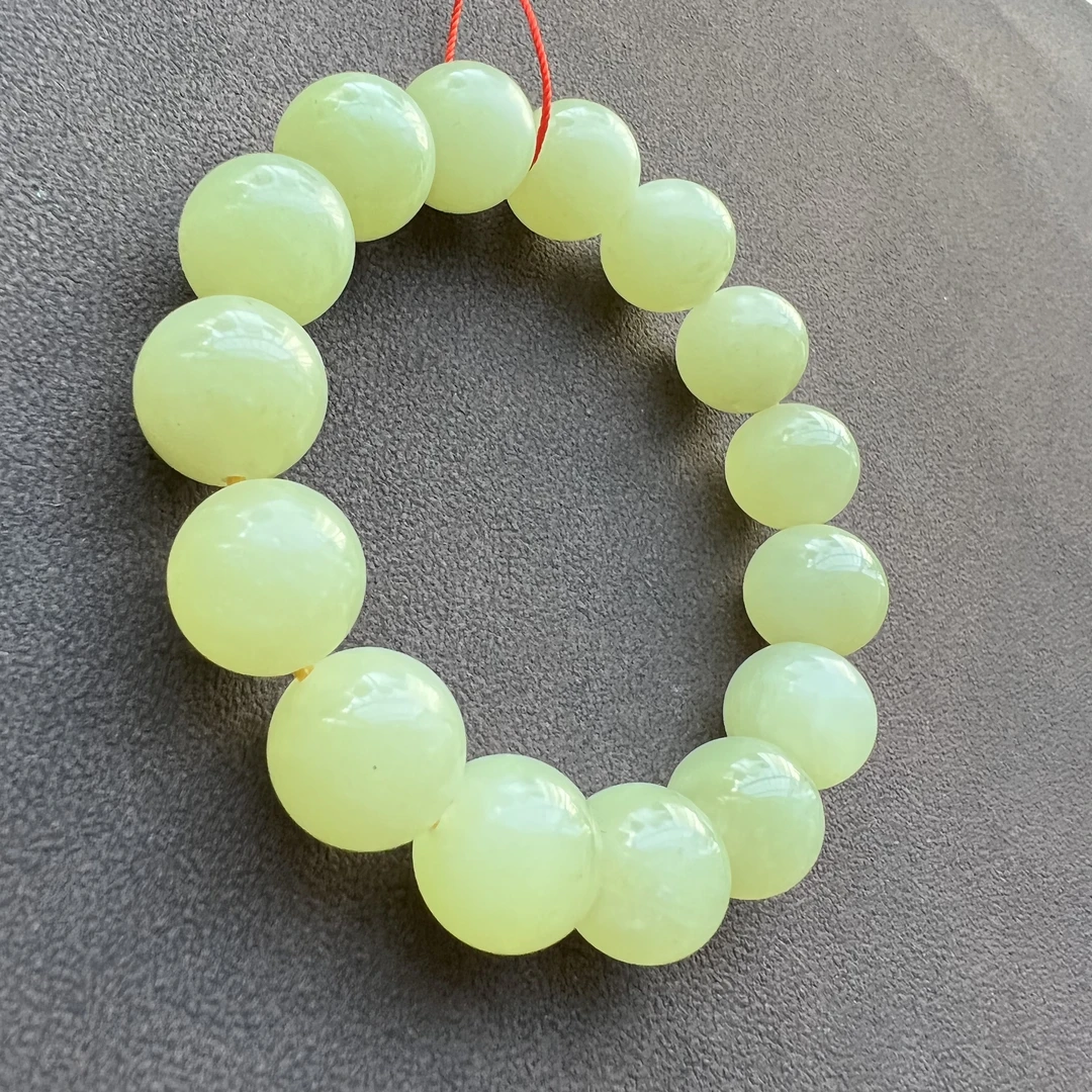 卡14和田玉若羌黄口手串DA126-5