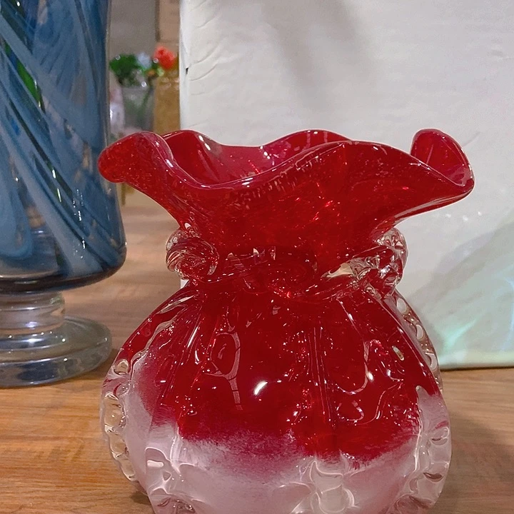 琉璃琉璃花瓶高16口6