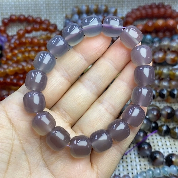 涅***槃玛瑙/玉髓手链未镶嵌