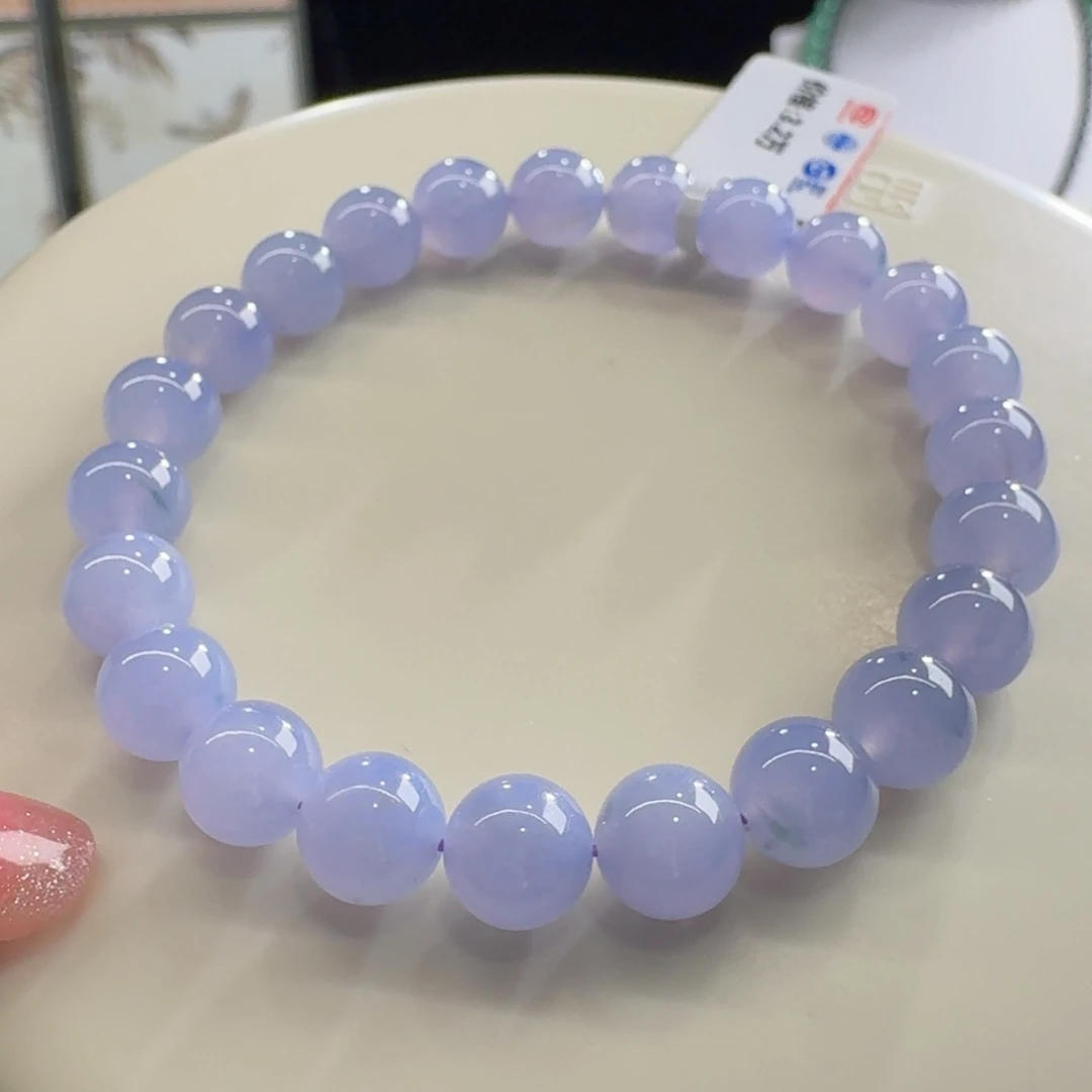 未镶嵌手链翡翠冰紫单圈卡8mm
