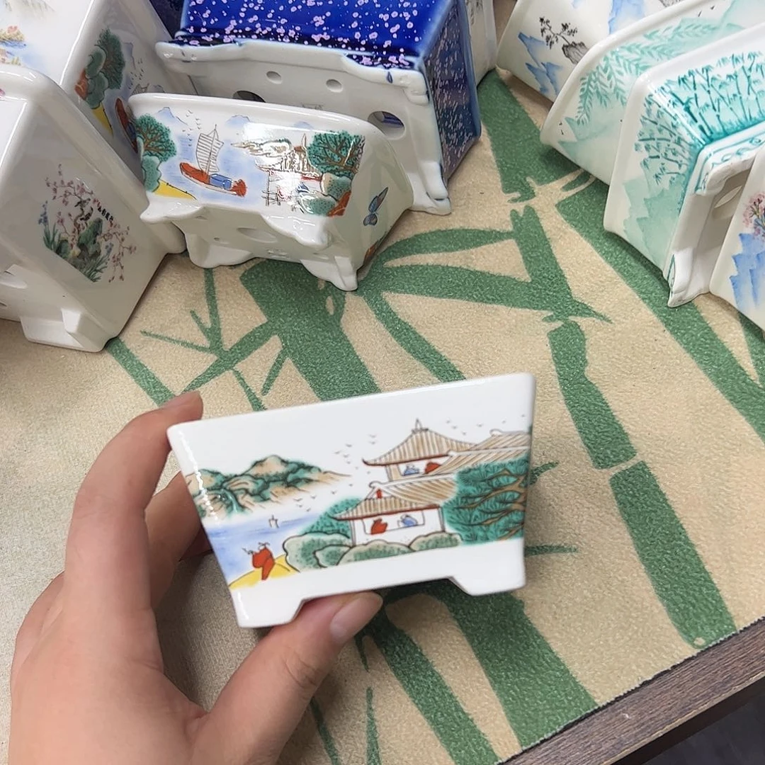 紫砂花盆085号瑕疵10/7.5/5cm