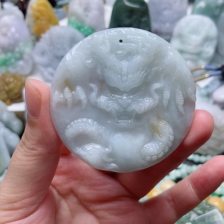 翡翠未镶嵌吊坠(不含链)1