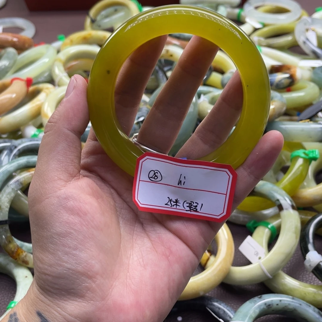 h***~蛇纹石玉未镶嵌手镯