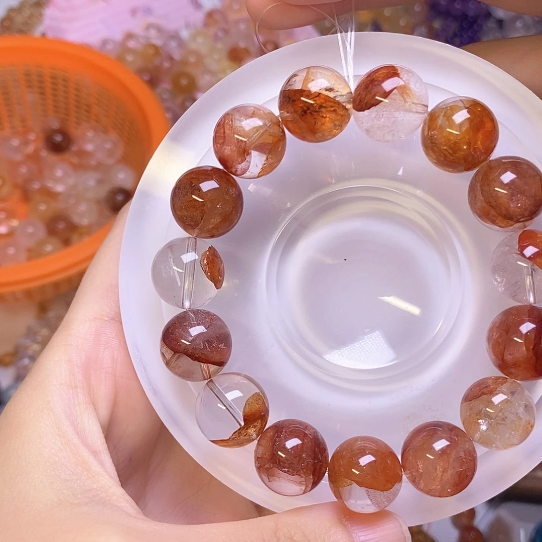 y***o水晶手链未镶嵌红胶花