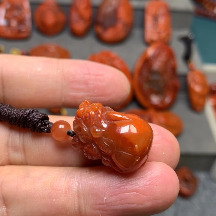 吊坠(不含链)未镶嵌南红玛瑙