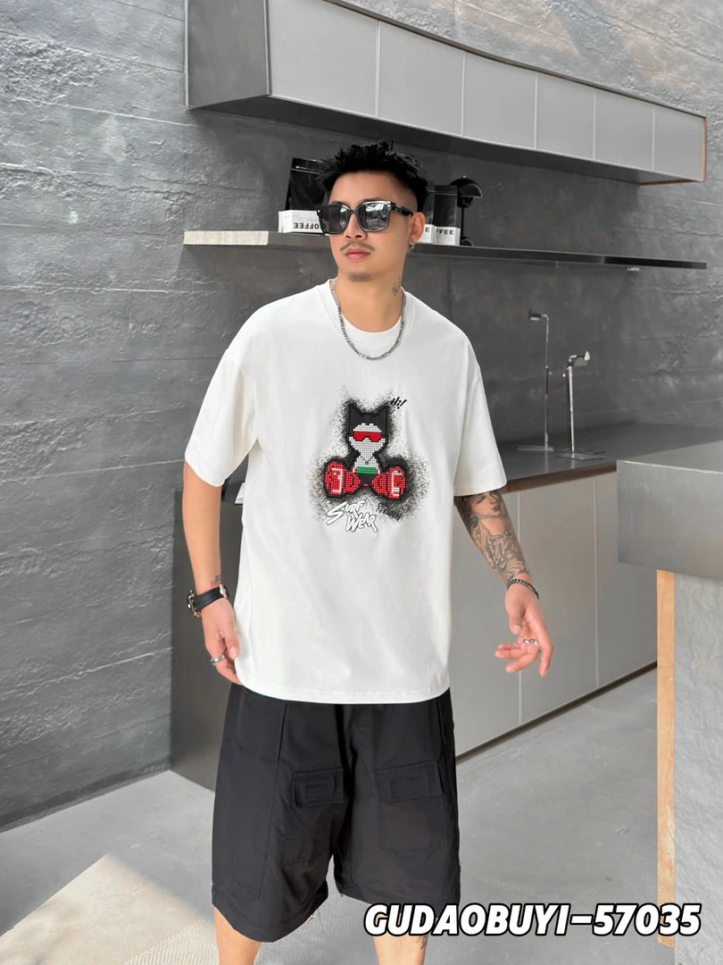 【夏季】新款男女同款时尚百搭阿童木图案短袖T恤57035