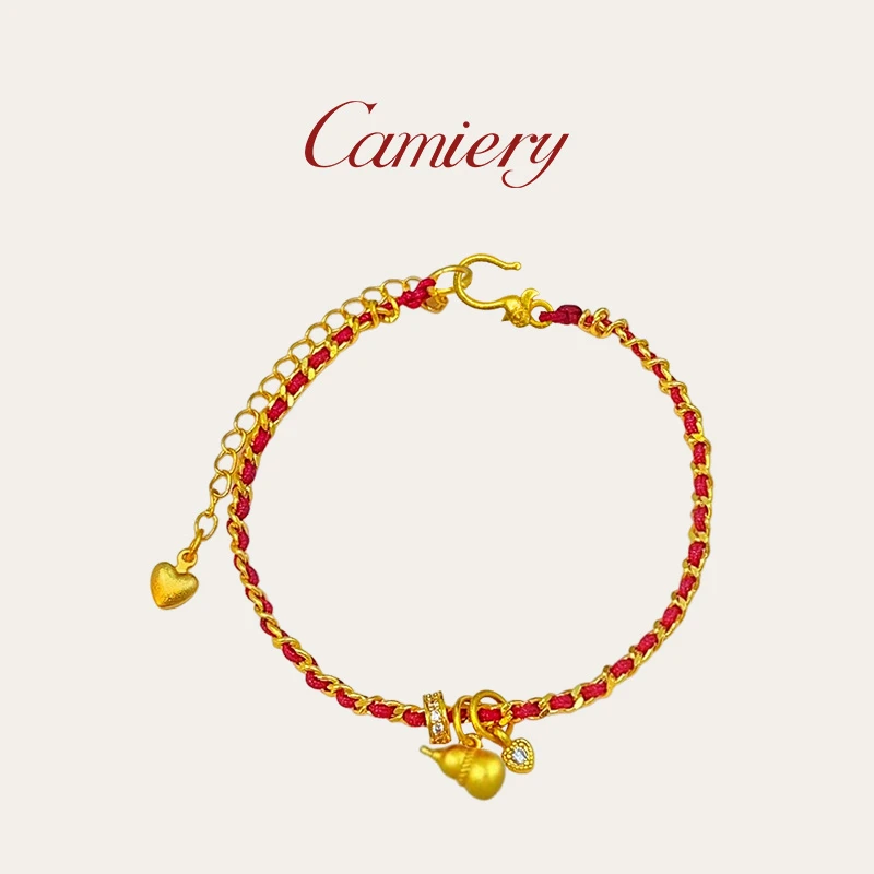 【现货48小时发】CAMIERY 时尚轻奢葫芦复古手链编织百搭MY