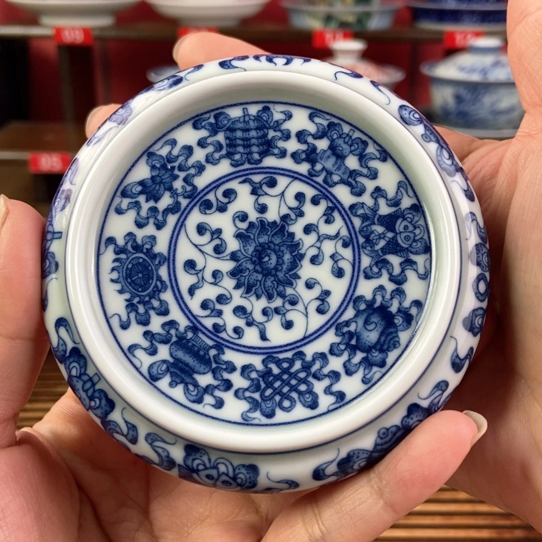 岁***浅两个杯垫景德镇瓷器