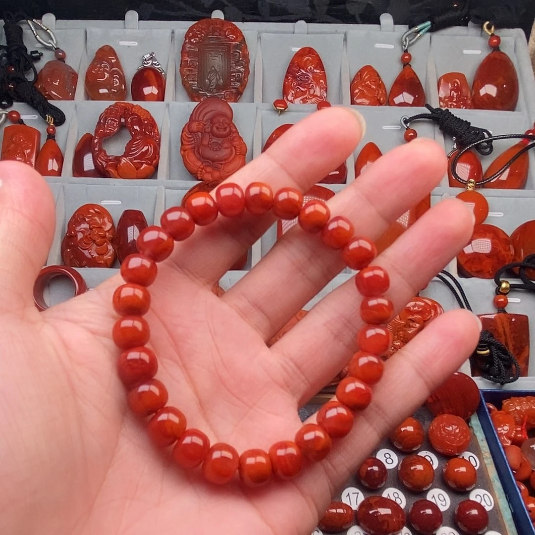 南红玛瑙未镶嵌手串
