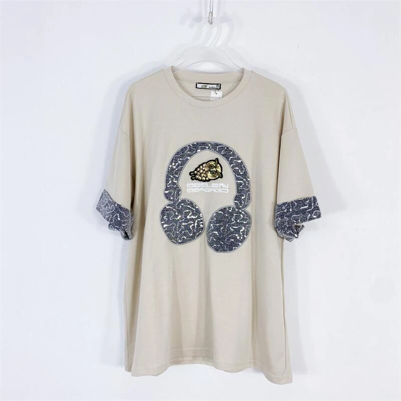 【77衣橱】KS0205精品女装上衣短袖T恤气质轻奢【红人上新】K