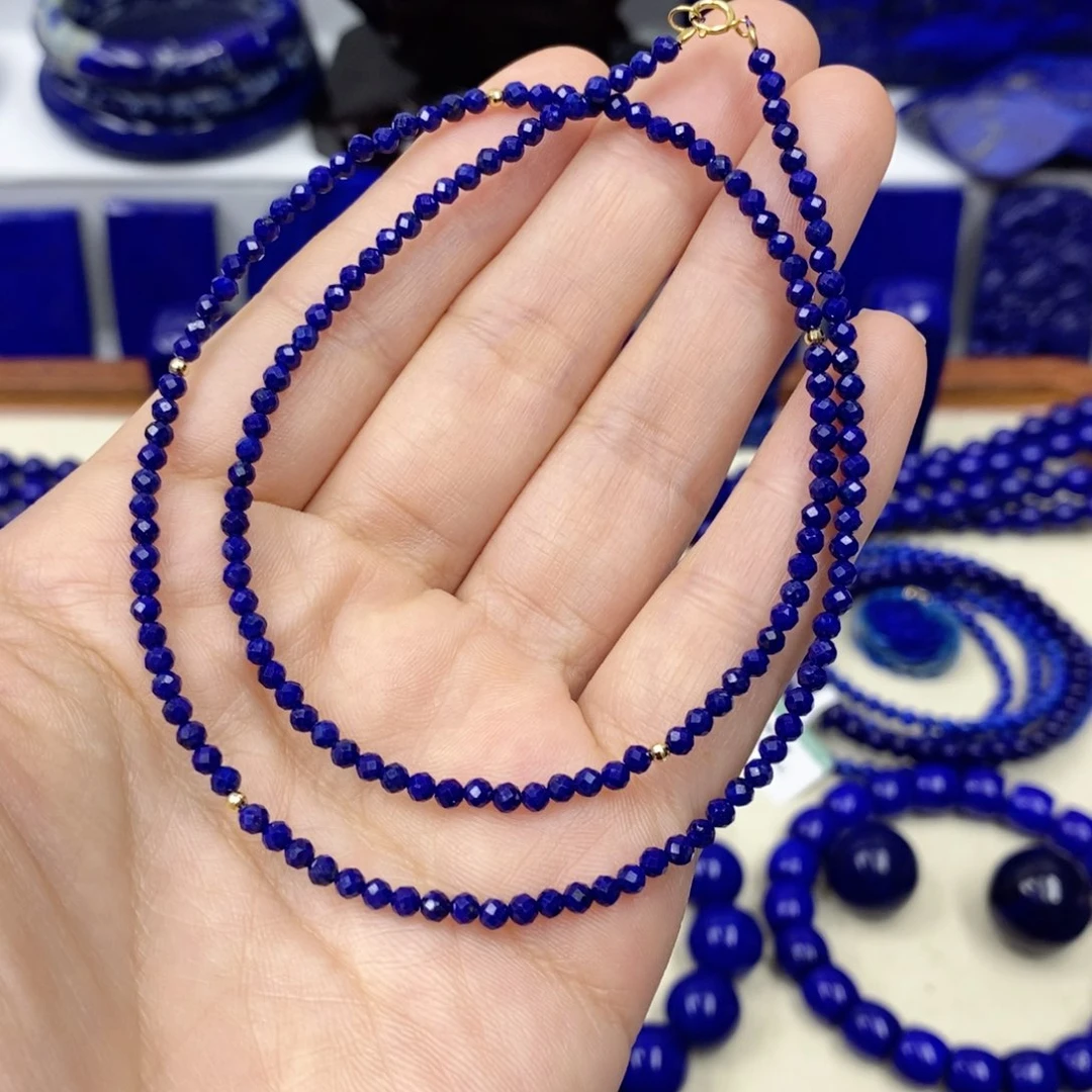 青金石颈饰18K金镶嵌