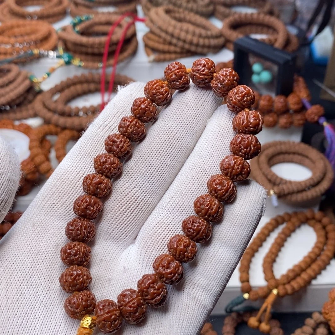 金刚菩提手串回血～五瓣矮桩老树王，尺寸12