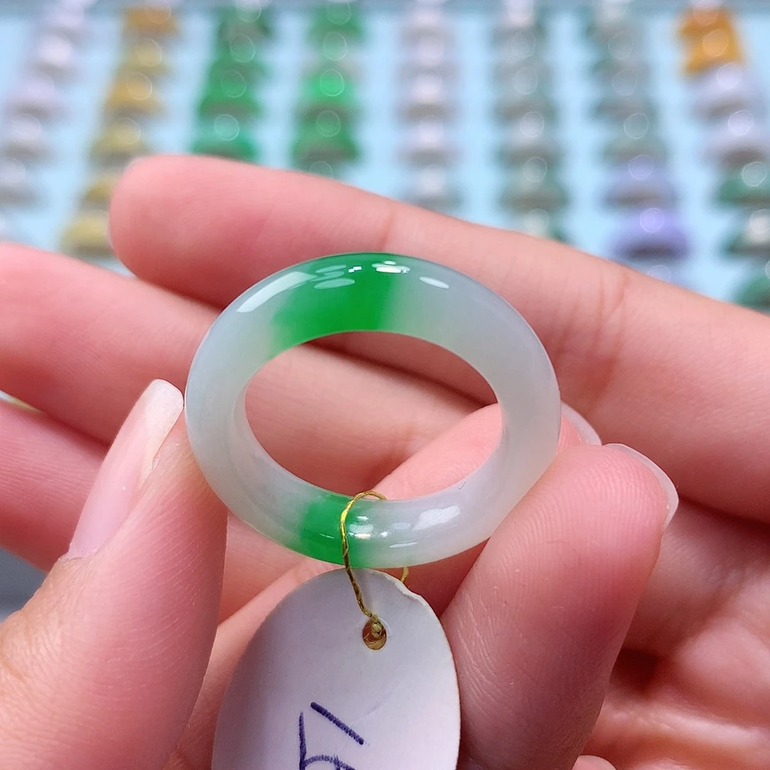 未镶嵌戒指翡翠15圈