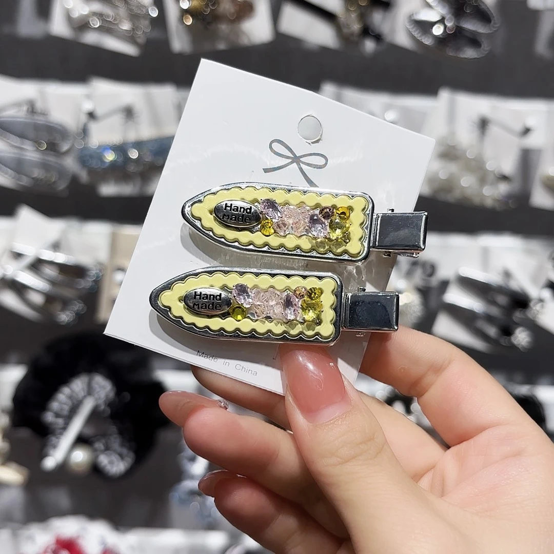 布艺铁合金黄色鸭夹铲子一对