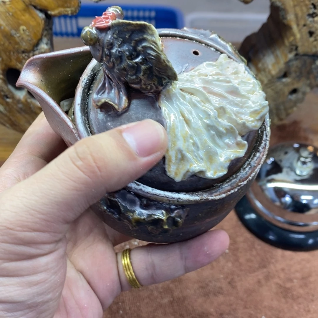 陶园柴烧，精品高货伟*232瑕